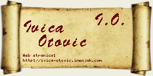 Ivica Otović vizit kartica